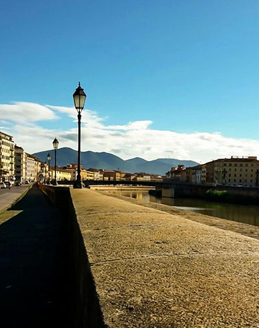 Pisa y el río Arno