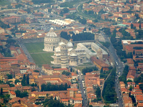 picture of pisa from above